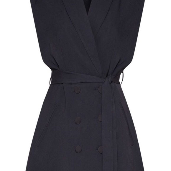 Black tie sleeveless dress - Picture 3 of 4